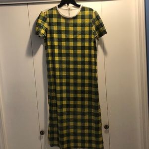 COPY - Zara- Yellow Plaid Dress